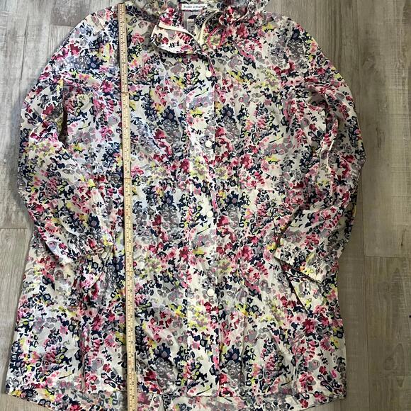 Joules Right As Rain Floral Print Rain Jacket Women’s size US 14 - Picture 8 of 15